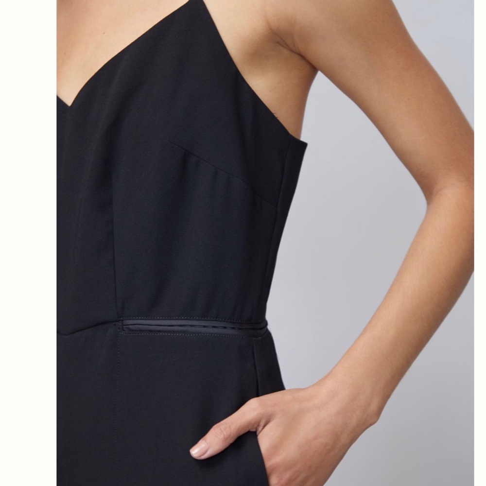 MAEVE Anthropologie Magdalena Black V Neck Jumpsuit - Picture 3 of 15